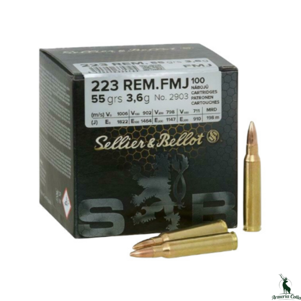 Sellier & Bellot Munizioni Fmj cal. .223 Rem. 55 gr. cod. 2903