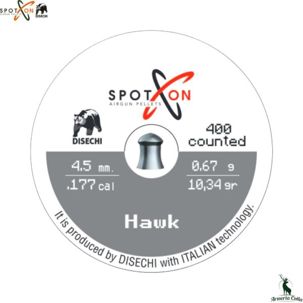 SpotOn Pallino Diabolo mod. Hawk cal. 4.5 peso 0.67g