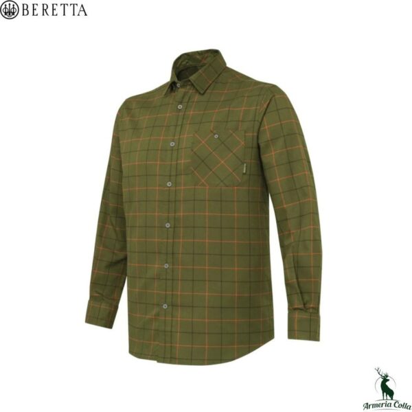 Beretta Camicia Jargo Stretch col. Green Pumpkin Check