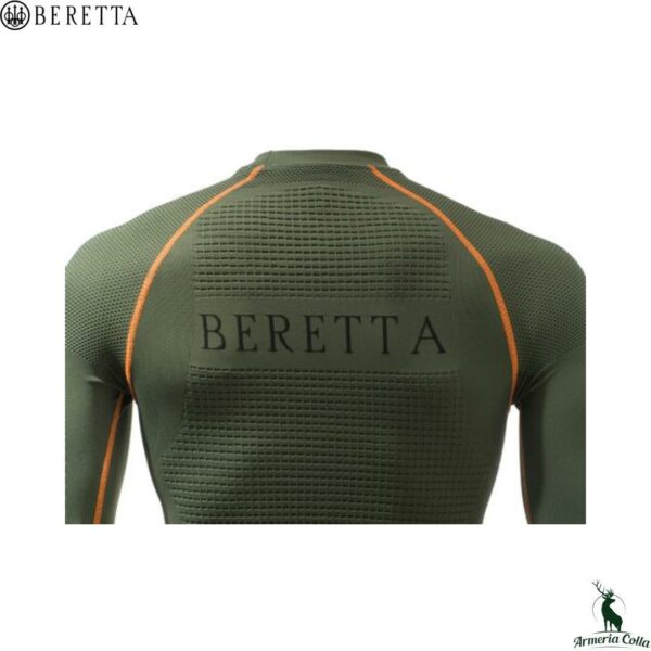 Beretta Maglia Intima a Maniche Lunghe Body Mapping 3D col. Verde